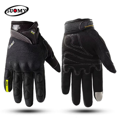 Urban Motorcycle Gloves Men Women Full Finger Anti-Slip Anti-Fall Breathable Gloves for Daily Commuting & City Riding