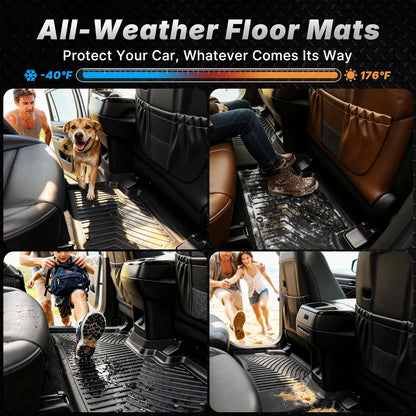 Upgraded Floor Mats Fit for Honda Civic 2016-2021 Coupe/Sedan/Type R, Tailored Fit for Honda Civic Hatchback 2017-2021 Accessories, All Weather TPE Floor Liners, 1St and 2Nd Row
