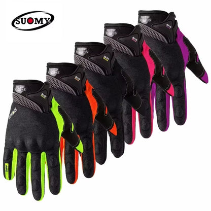Urban Motorcycle Gloves Men Women Full Finger Anti-Slip Anti-Fall Breathable Gloves for Daily Commuting & City Riding
