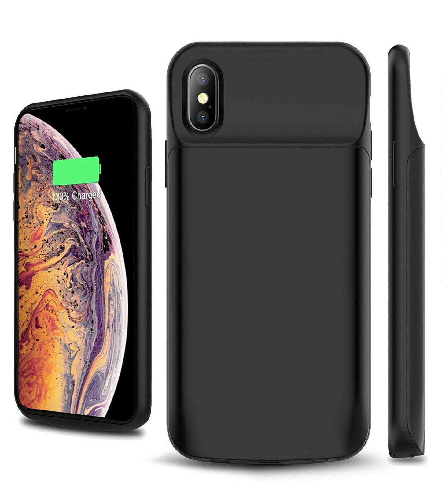 Battery Case for Iphone 16 15 14 13 12 Pro Max 11 X Rechargeable Charging Cover