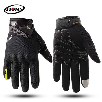 Urban Motorcycle Gloves Men Women Full Finger Anti-Slip Anti-Fall Breathable Gloves for Daily Commuting & City Riding